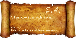 Stankovics Adrienn névjegykártya